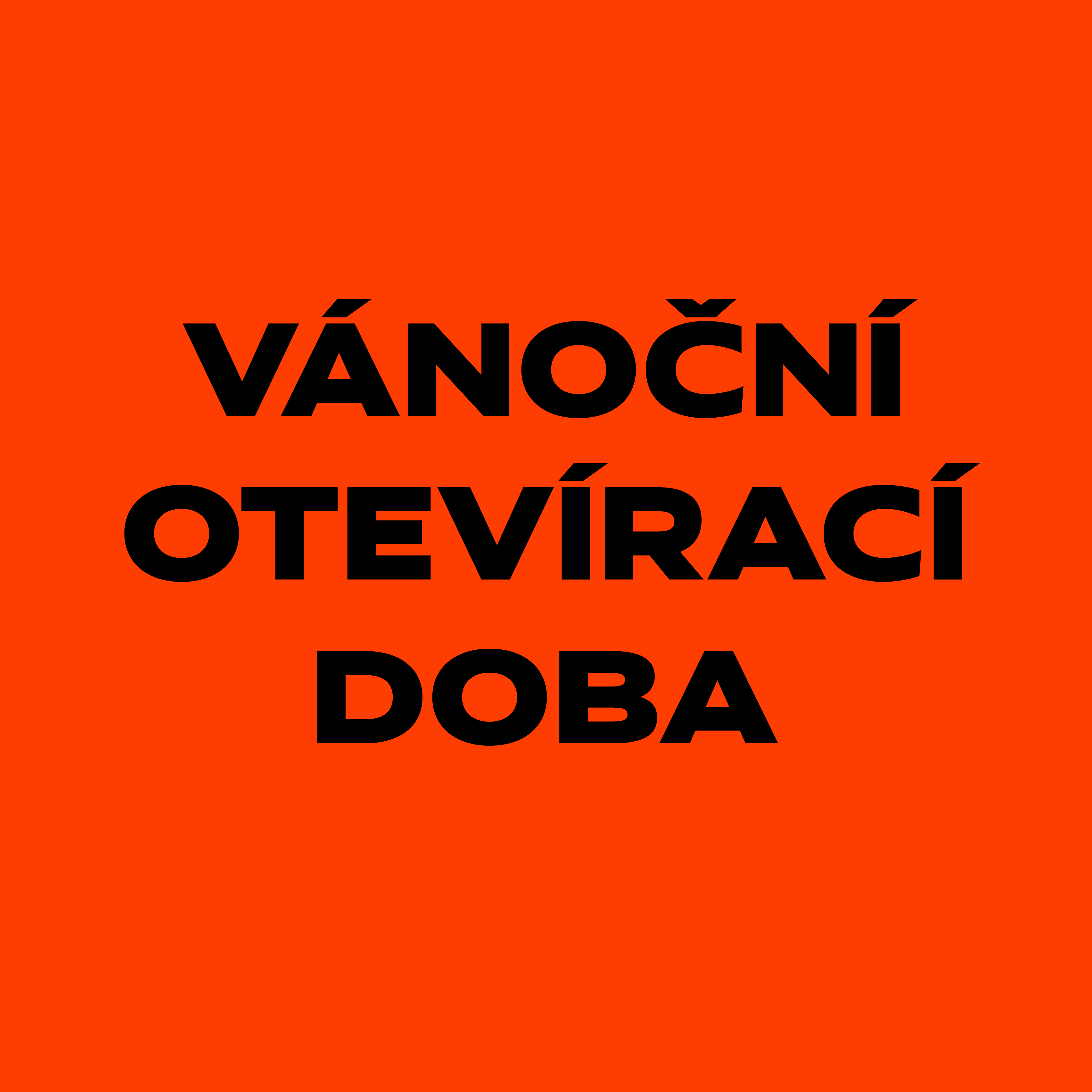 Vánoční otevírací doba